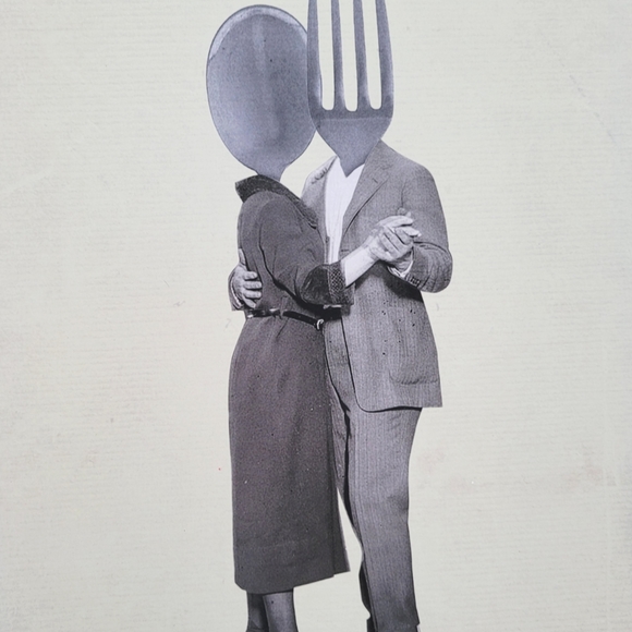 Kitchen Print Fork and Spoon - Picture 2 of 4